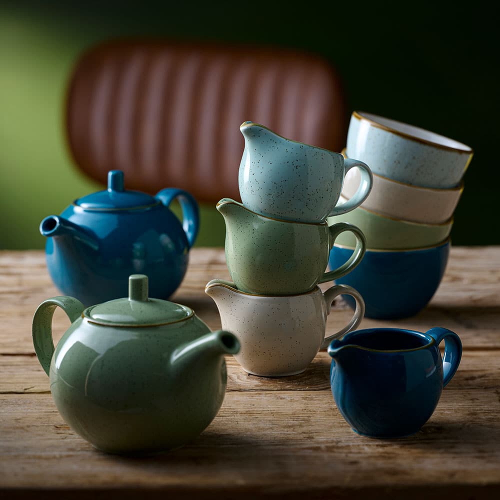 Stonecast 8 oz. Duck Egg Blue Sugar Bowl