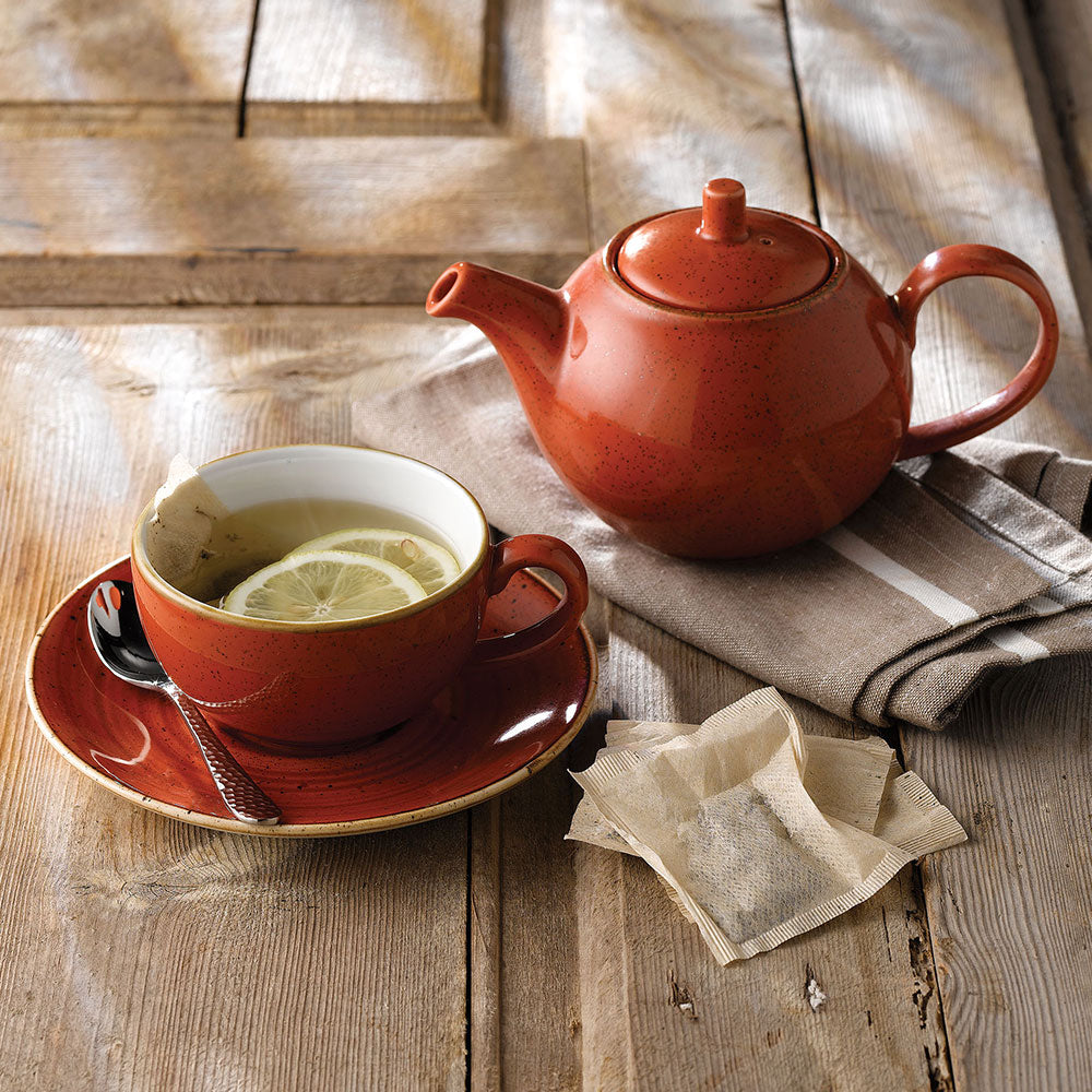 Stonecast 12 oz. Spiced Orange Cappuccino Cup