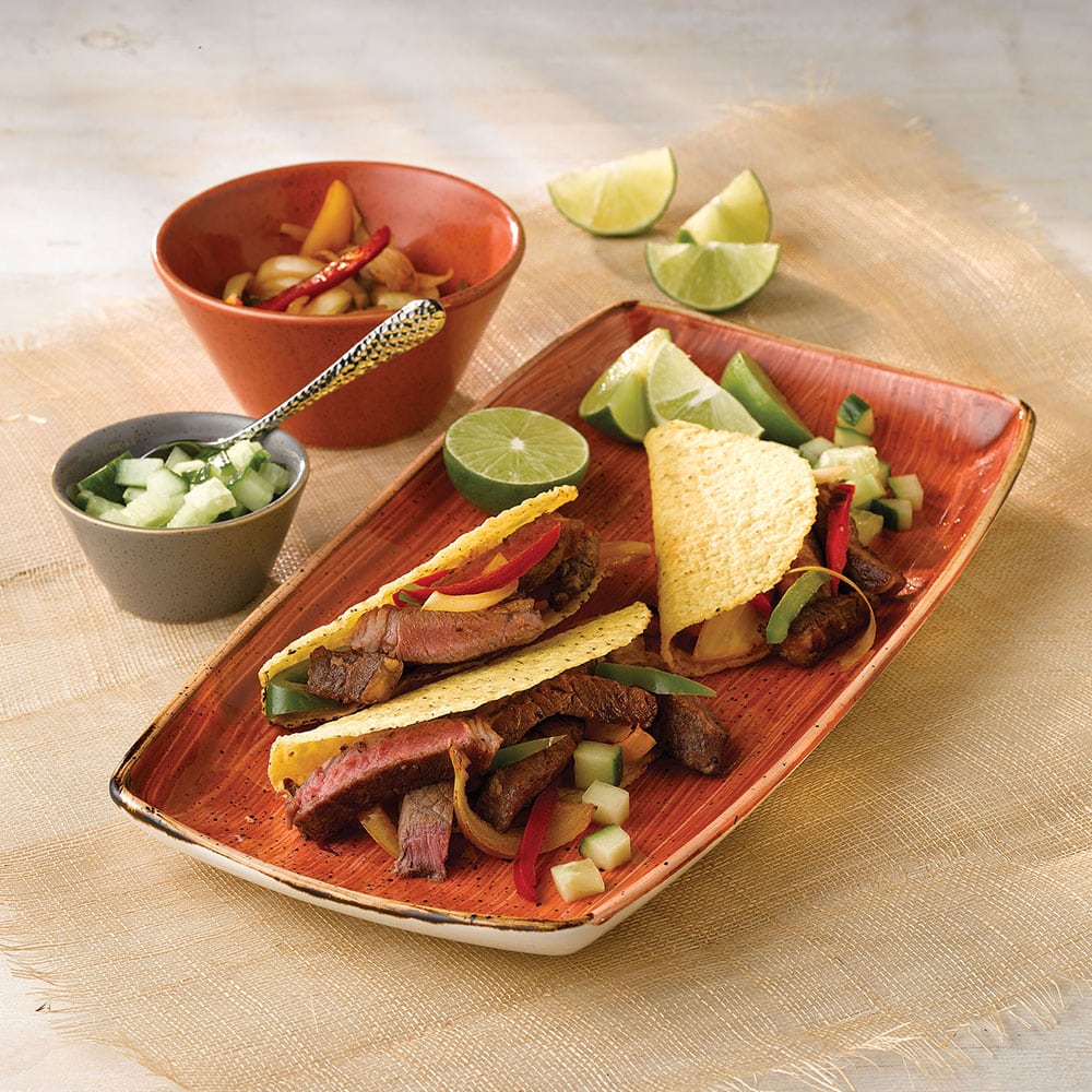Stonecast 14" x 7 1/4" Spiced Orange Oblong Plate