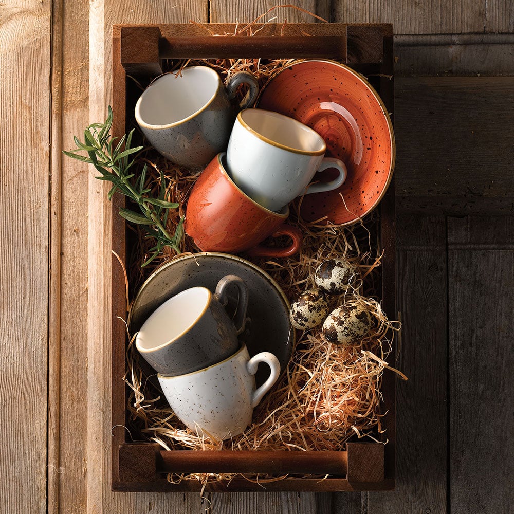 Stonecast 4 1/2" Spiced Orange Round Saucer