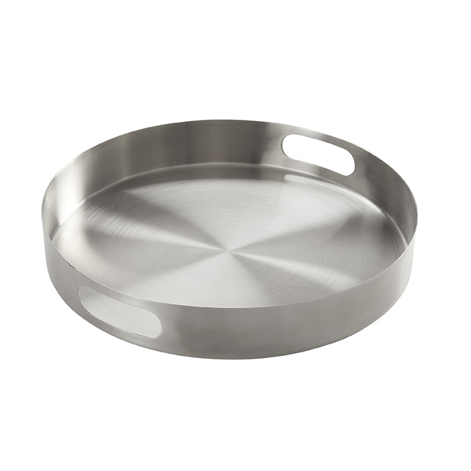 14-5/8" Round Stainless Steel Serving Tray