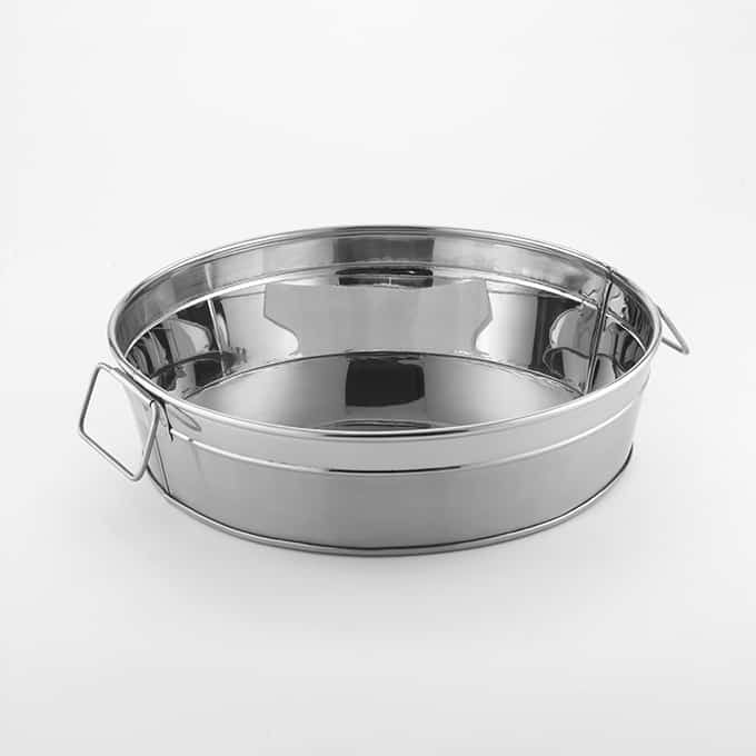 95 oz. Stainless Steel Tub, Satin/Mirror Finish