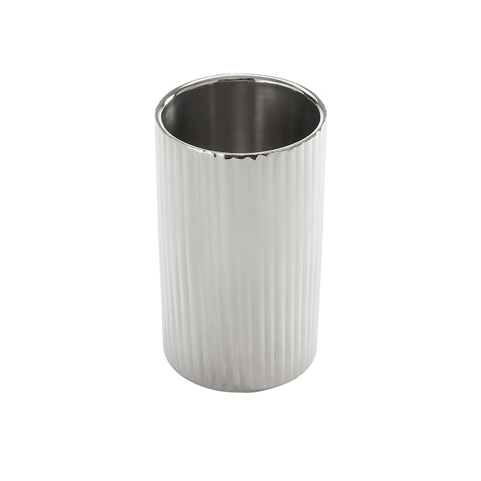 Double Wall Fluted Stainless Steel Wine Cooler