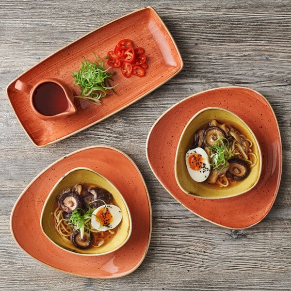 Stonecast 11 3/4" x 6" Spiced Orange Oblong Plate