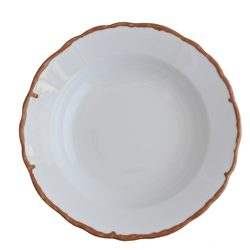 Deep Plate, 11.83 oz., 9-1/4" dia., Marie Christine, Cosy Cottage Caramel