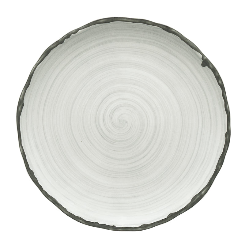 Grey Coupe Plate, 7-7/8" dia., Marie Christine