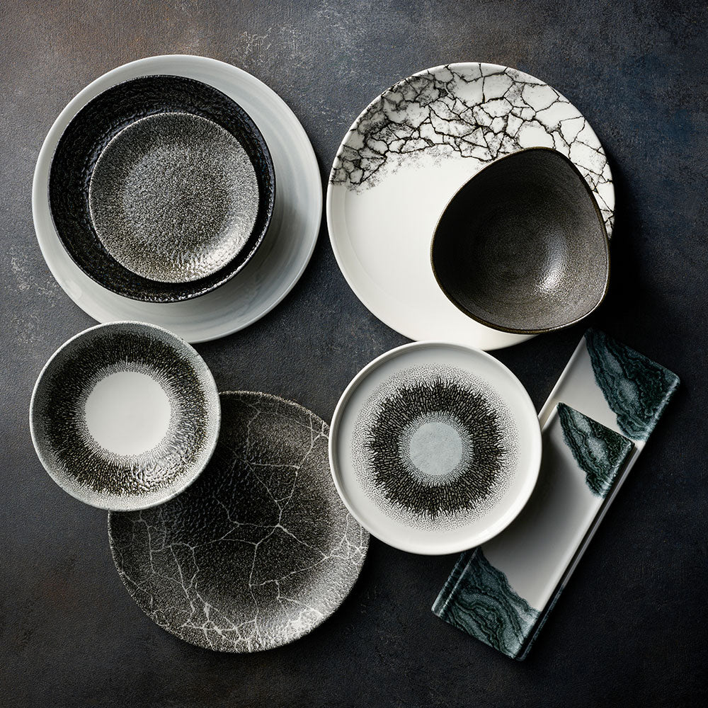 Stonecast Canvas 10.25" Grey Evolve Coupe Plate