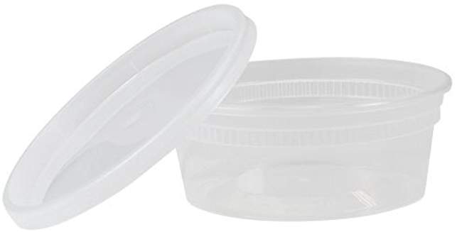 Plastic Soup container 12oz, Combo