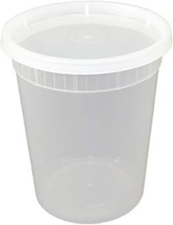Plastic Soup Container 32oz, Combo