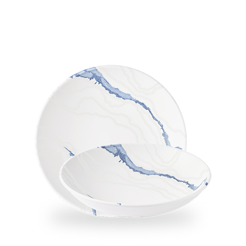 Inked Tide 9.80" Blue Coupe Bowl