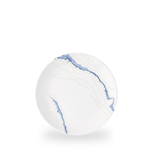 Inked Tide Accents 8.67" Blue Coupe Plate