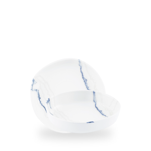 Inked Tide Accents 7 7/8" Blue Walled Bowl