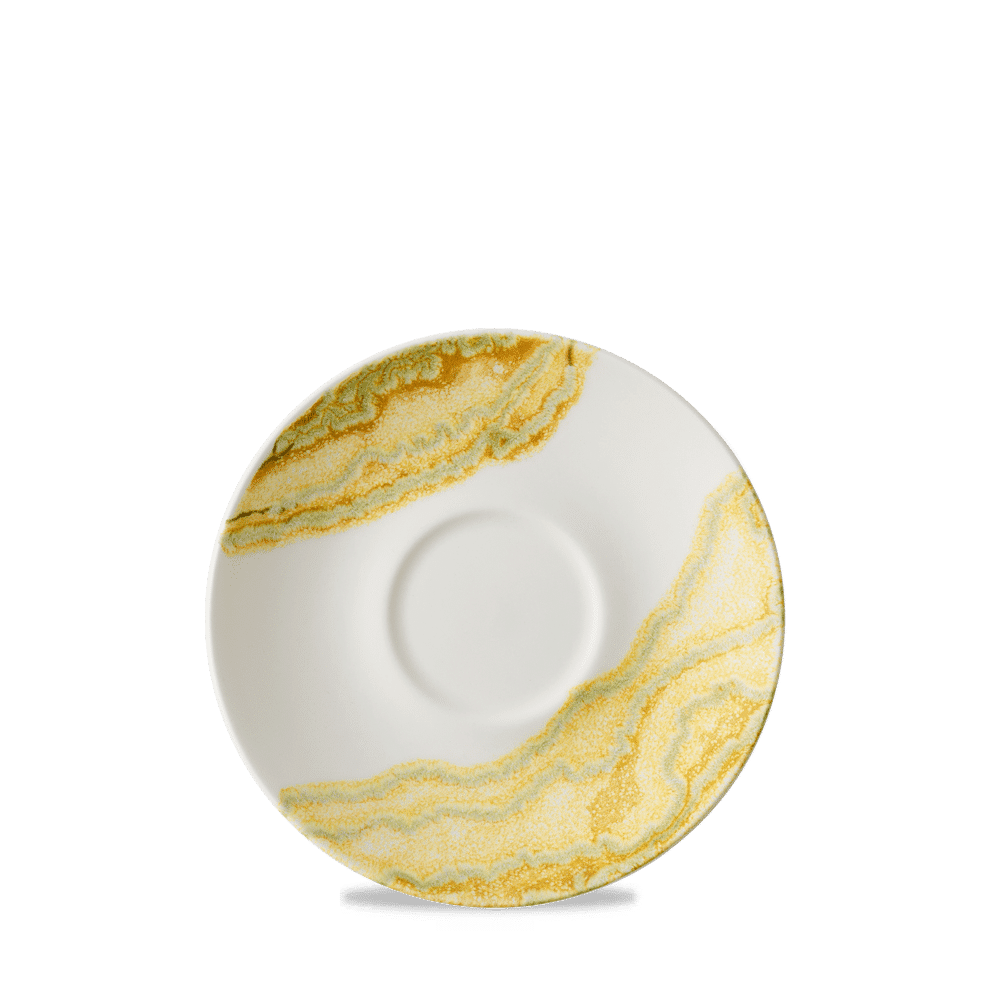 Tide Gold Cappuccino Saucer, 6.25"