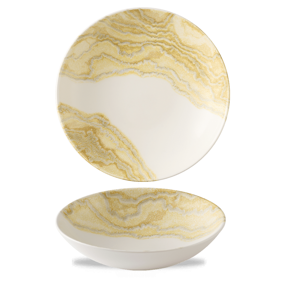 Gold Evolve Coupe Bowl, 9.75", Tide