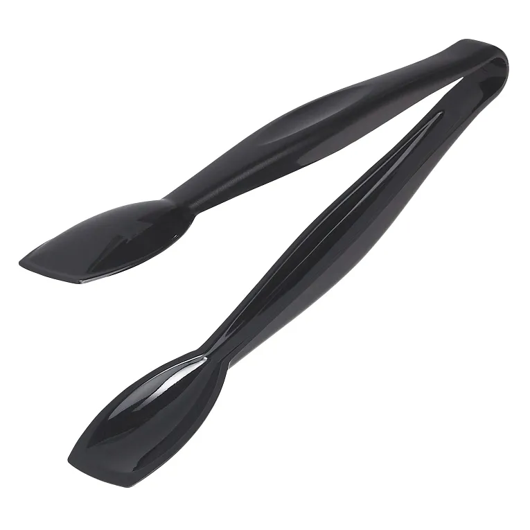 Lugano® Tongs, easy-grasp, 9-1/2", black