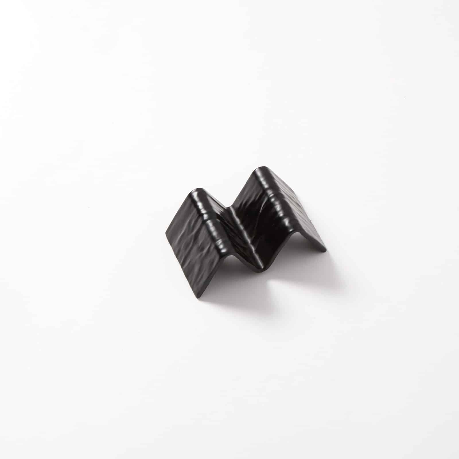 1 or 2 Compartment Faux Slate Melamine Taco Holder, Black