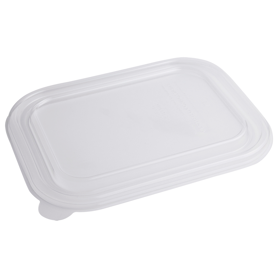 Clear PLA Lid for 10 x 7.5 Fiber Container