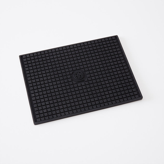 8-3/4" x 6-1/2" Rectangular Silicone Trivet, Black