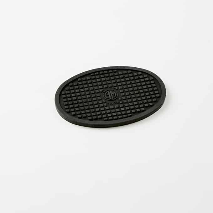 5-1/2" x 3-3/4" Oval Silicone Trivet, Black