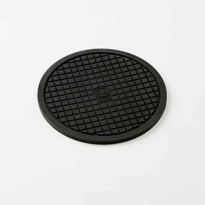 6-3/4" Round Silicone Trivet, Black
