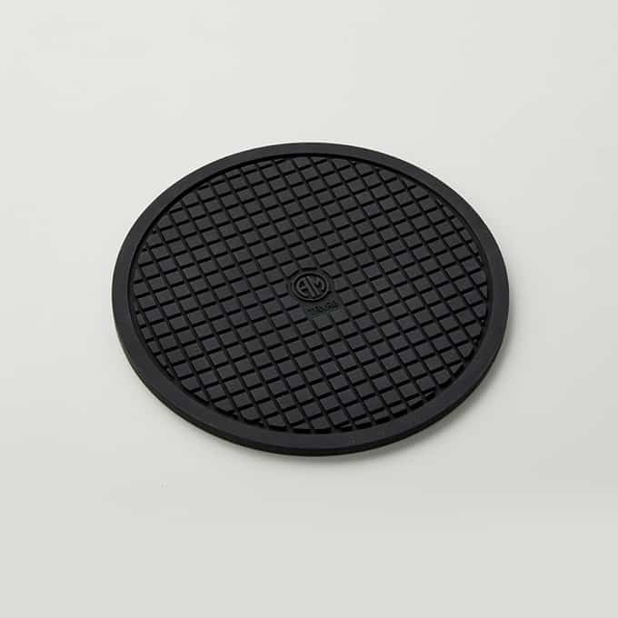 8" Round Silicone Trivet, Black