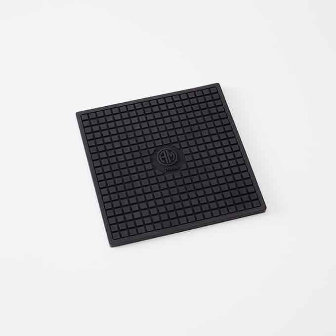 6" Square Silicone Trivet, Black