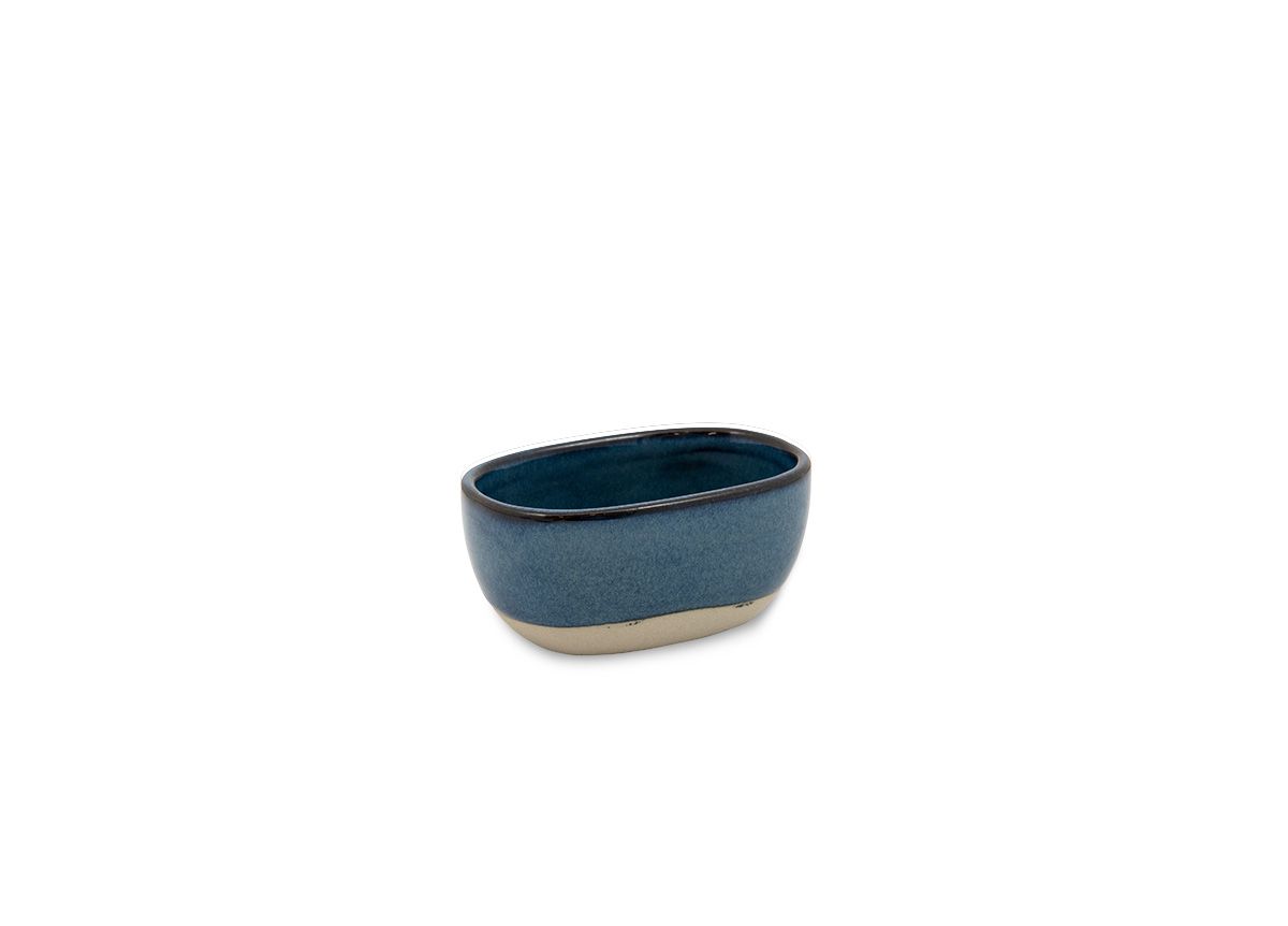 Artefact 4” x 3” Indigo Oval Holder