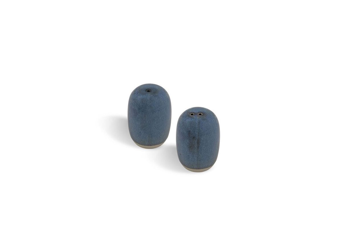 Artefact 2” Indigo Salt & Pepper Shaker Set