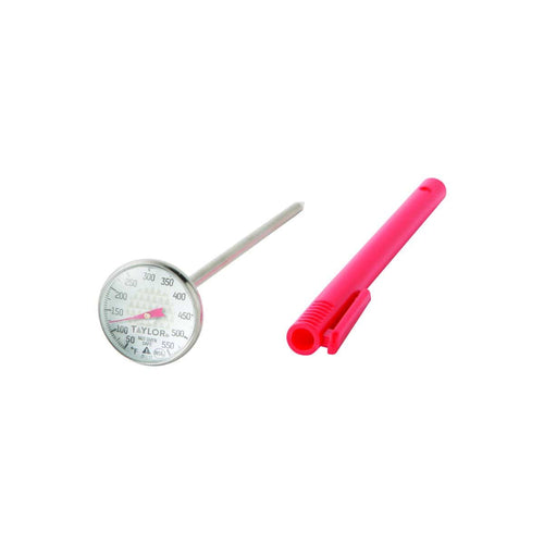 Instant Read Thermometer, red, high temperature, 1" dial