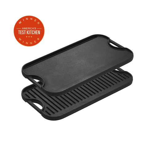 Pro-Grid Grill/Griddle, 20" x 10-1/2", rectangular, double burner, reversible