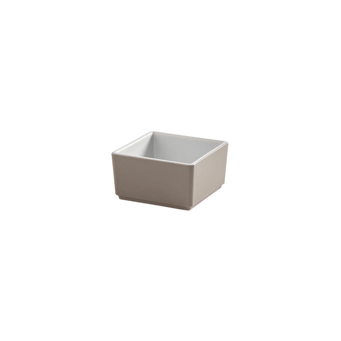 10 oz. Square Melamine Bowl, Mocha