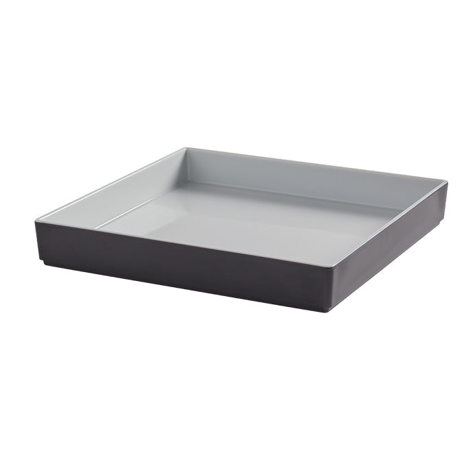 60 oz. Square Melamine Bowl, Graphite