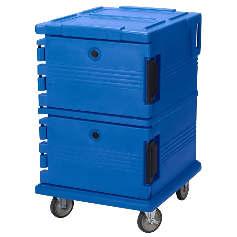 Ultra Camcart® Navy Blue Insulated Food Pan Carrier, Front-Loading, Holds 16 Pans
