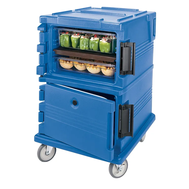 Ultra Camcart® Navy Blue Insulated Food Pan Carrier, Front-Loading, Holds 16 Pans