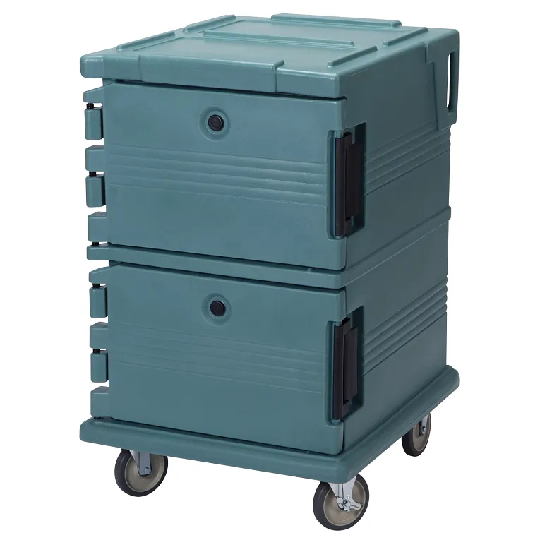 Ultra Camcart® Slate Blue Insulated Food Pan Carrier, Front-Loading, Holds 16 Pans