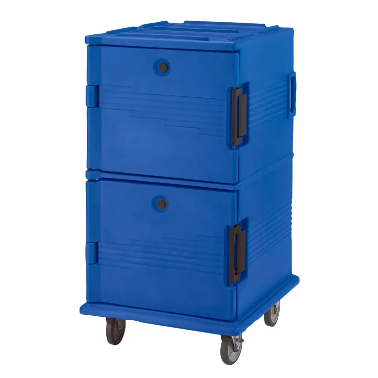 Ultra Camcart® Navy Blue Insulated Food Pan Carrier, Front-Loading, Holds 24 Pans