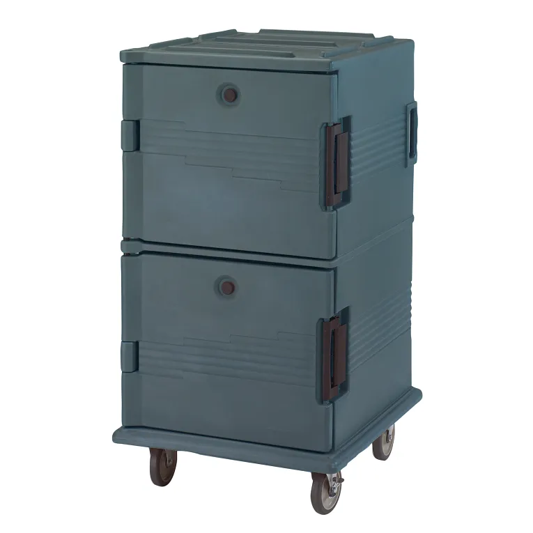 Ultra Camcart® Granite Gray Insulated Food Pan Carrier, Front-Loading, Heavy Duty, Holds 24 Pans
