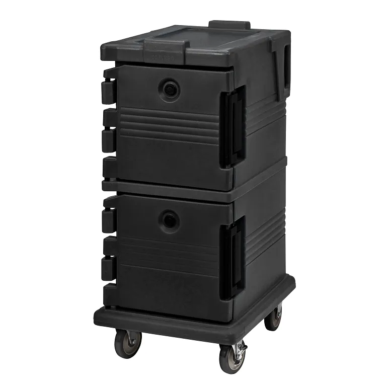 Ultra Camcart® Black Insulated Food Pan Carrier, Front-Loading, Holds 8 Pans
