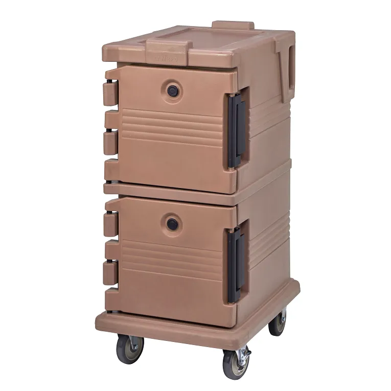 Ultra Camcart® Coffee Beige Insulated Food Pan Carrier, Front-Loading, Holds 8 Pans