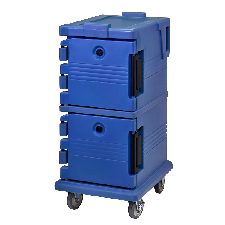 Ultra Camcart® Navy Blue Insulated Food Pan Carrier, Front-Loading, Holds 8 Pans
