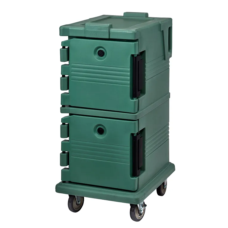 Ultra Camcart® Green Insulated Food Pan Carrier, Front-Loading, Holds 8 Pans