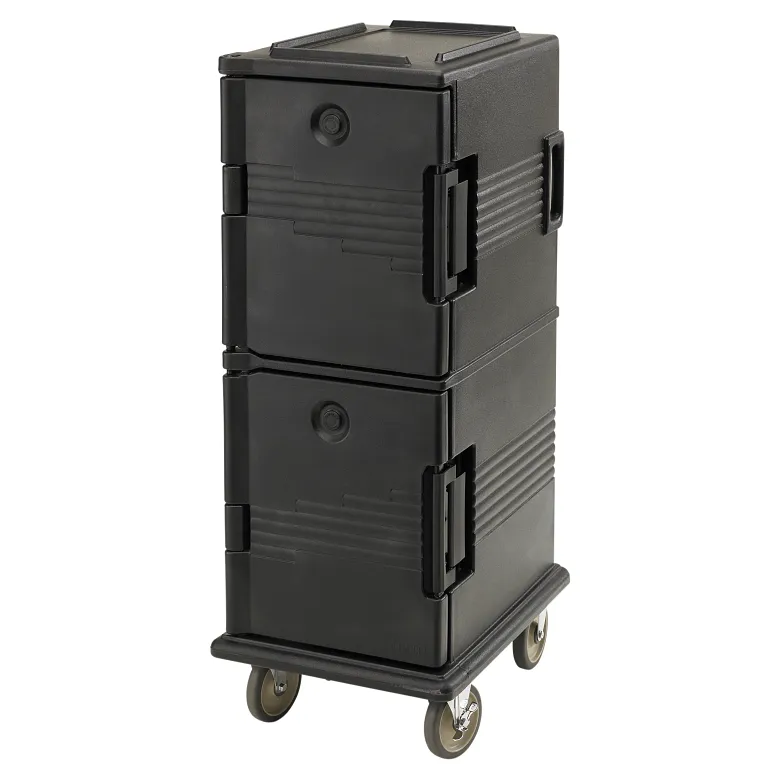 Ultra Camcart® Black Insulated Food Pan Carrier, Front-Loading, Holds 12 Pans