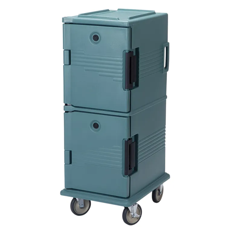 Ultra Camcart® Slate Blue Insulated Food Pan Carrier, Front-Loading, Holds 12 Pans