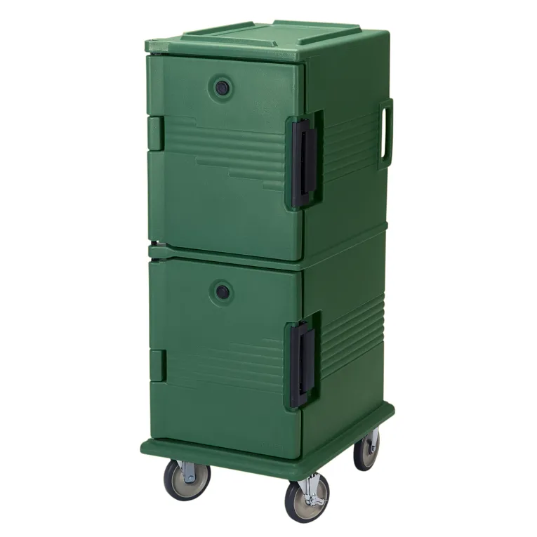 Ultra Camcart® Green Insulated Food Pan Carrier, Front-Loading, Holds 12 Pans