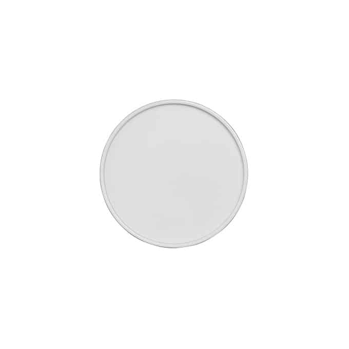 6" Round Melamine Plate, Graphite