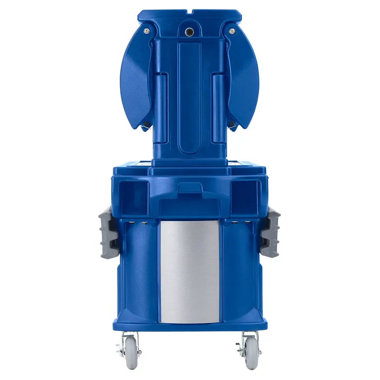 Versa 6ft Cold Buffet Heavy Duty Casters Navy Blue