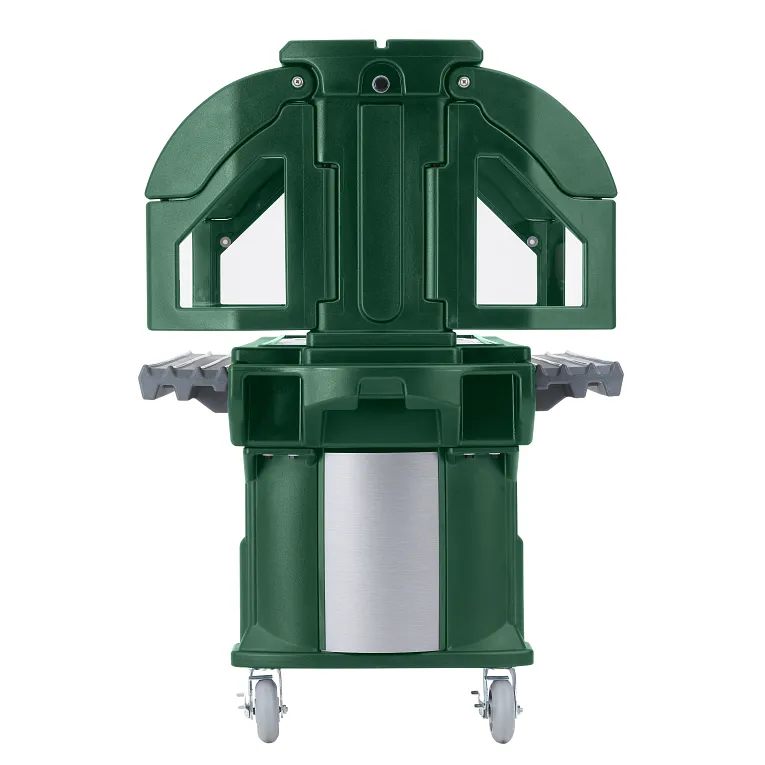 Versa 6ft Cold Buffet Heavy Duty Casters Kentucky Green
