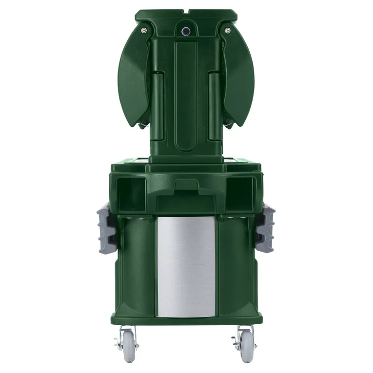 Versa 6ft Cold Buffet Heavy Duty Casters Kentucky Green