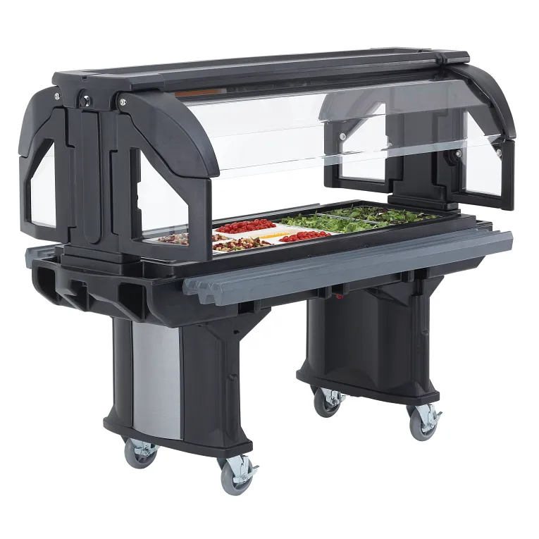 Versa 6ft Low Height Cold Buffet Black