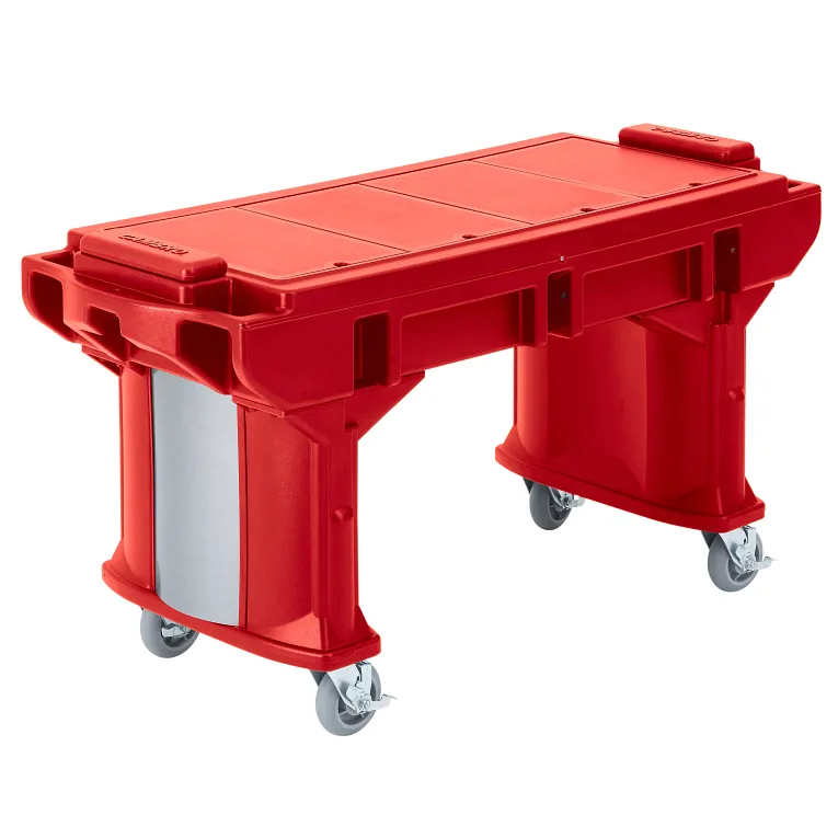 Versa 6ft Low Height Work Table Hot Red